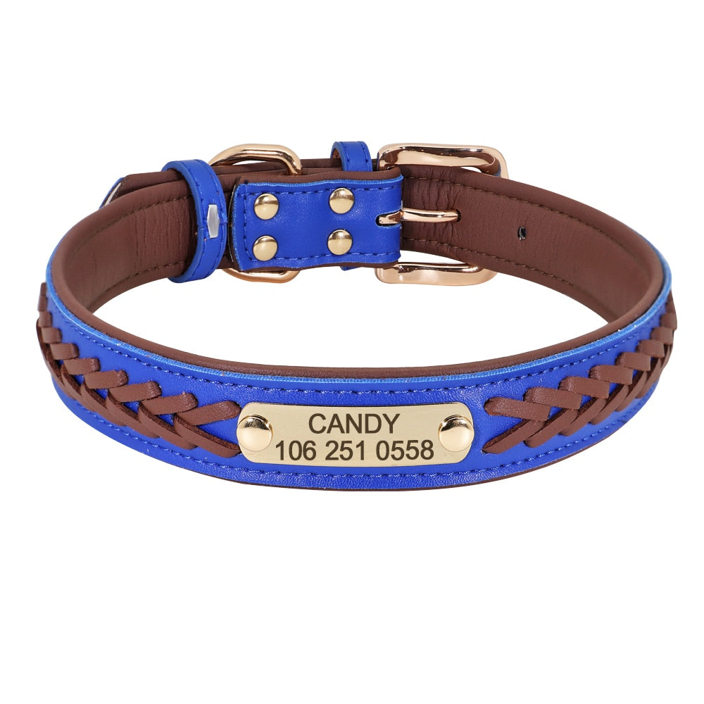 Personalized Braided Dog Collar