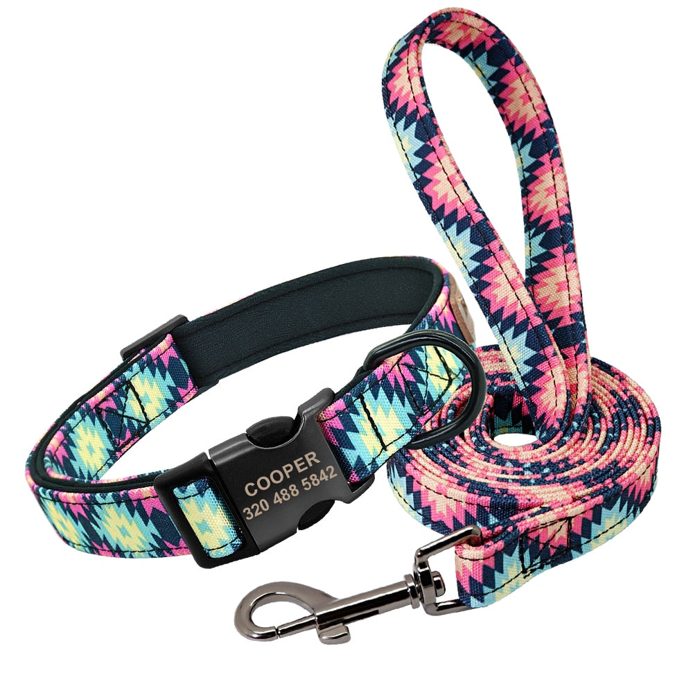 The Ultimate Personalized Dog Collar and Leash Set!