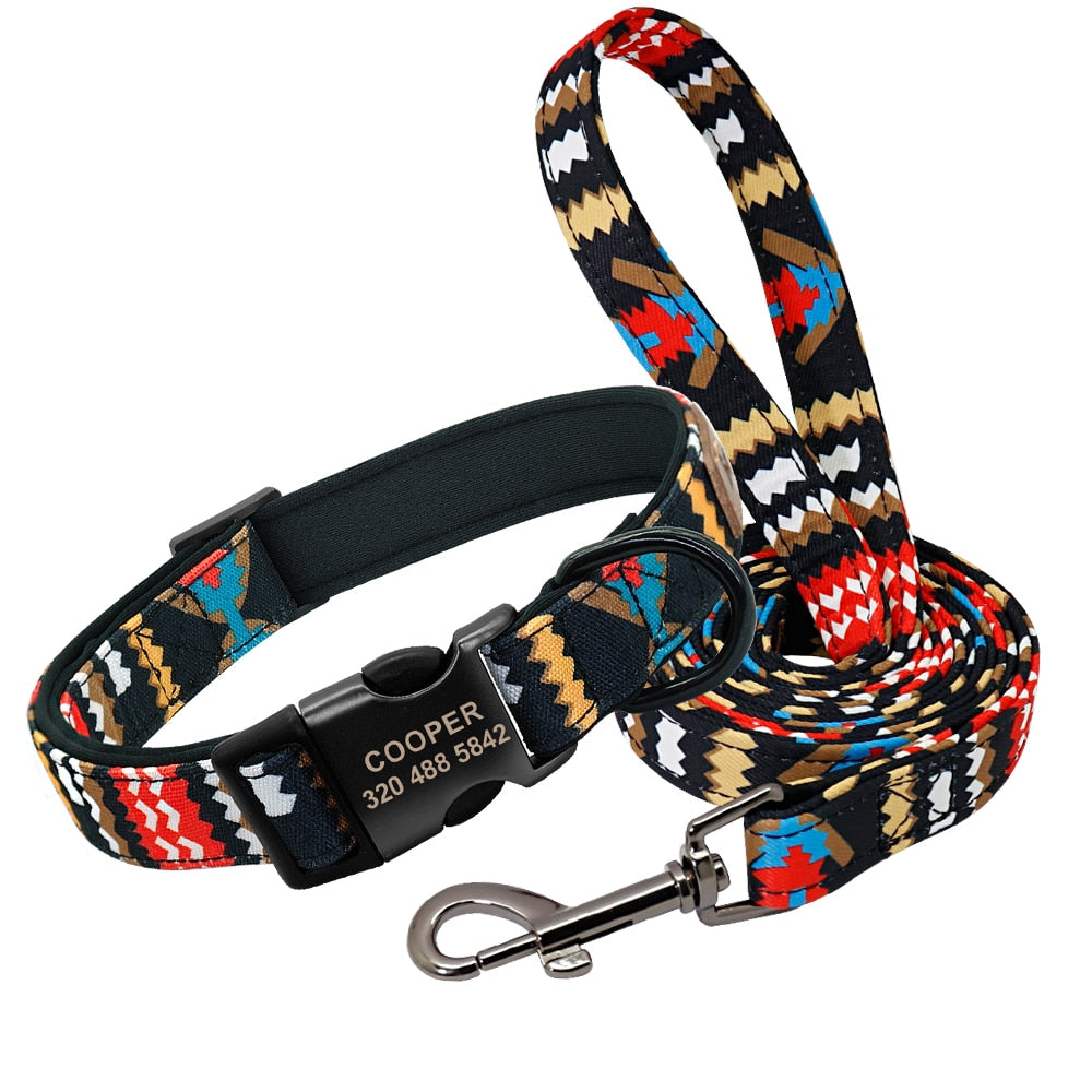 The Ultimate Personalized Dog Collar and Leash Set!