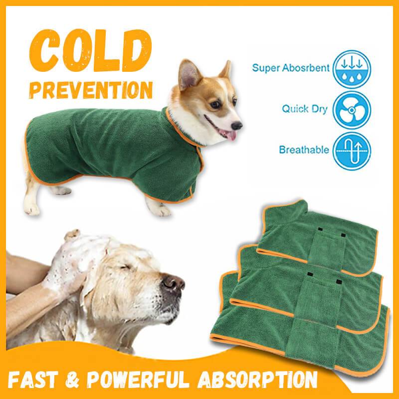 Cozy Dog Bathrobe Towel