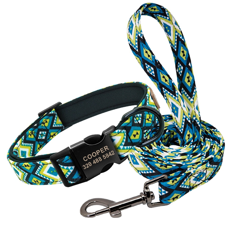 The Ultimate Personalized Dog Collar and Leash Set!
