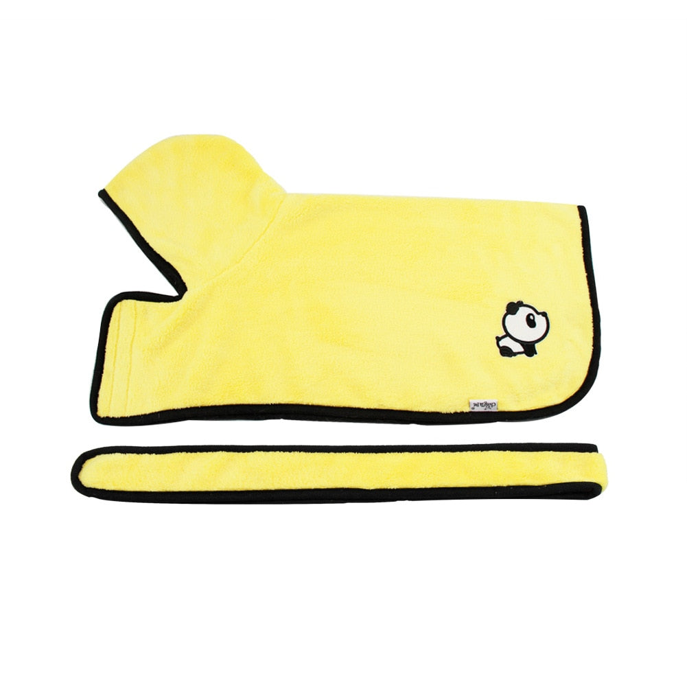 Cozy Dog Bathrobe Towel