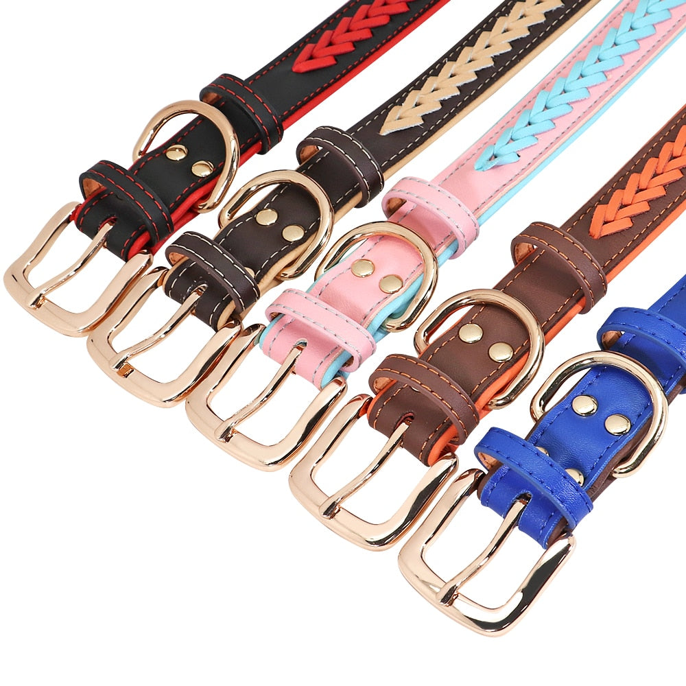Personalized Braided Dog Collar
