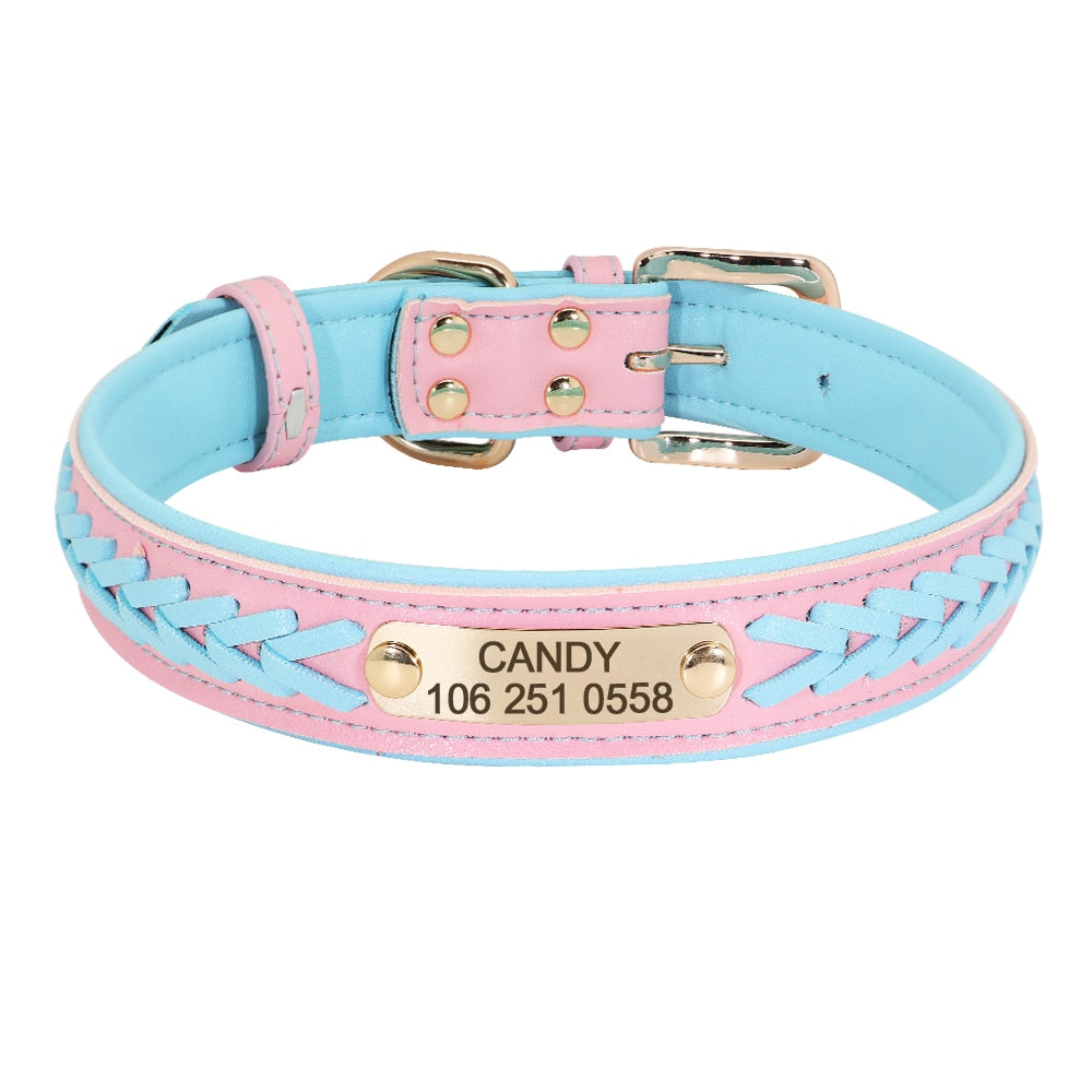 Personalized Braided Dog Collar