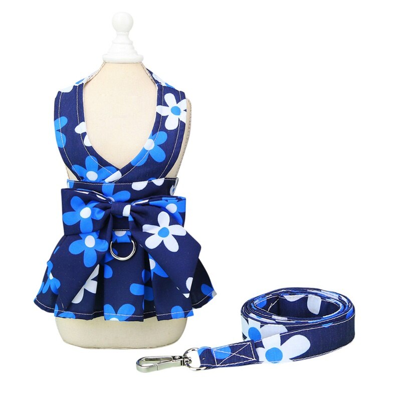Adorable Dog Dress with Leash Set