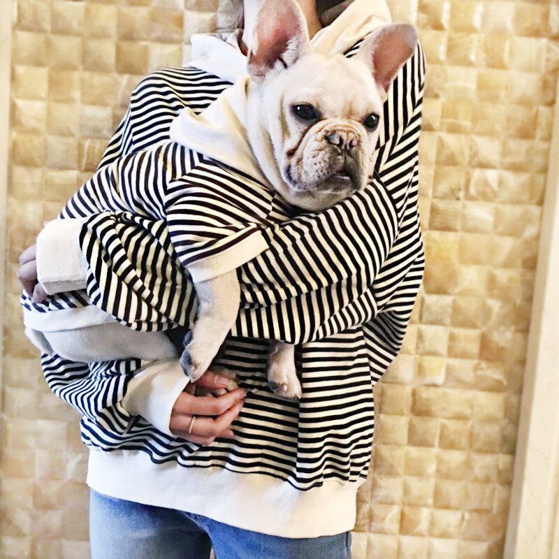Classic Striped Matching Shirts for Dogs and Owners