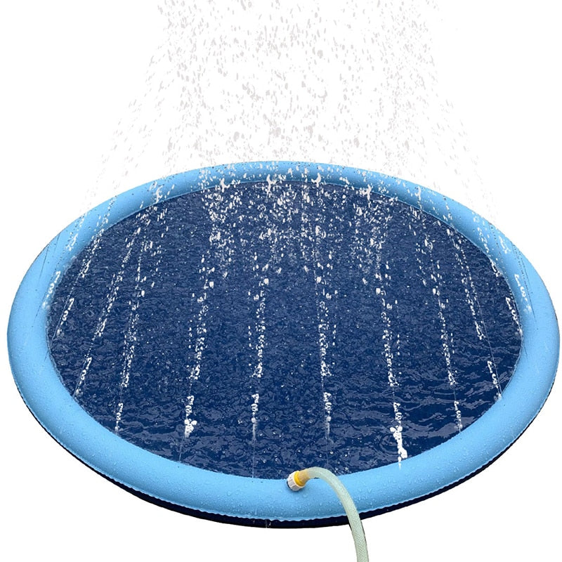 Stay Cool with the Pet Sprinkler Pool!