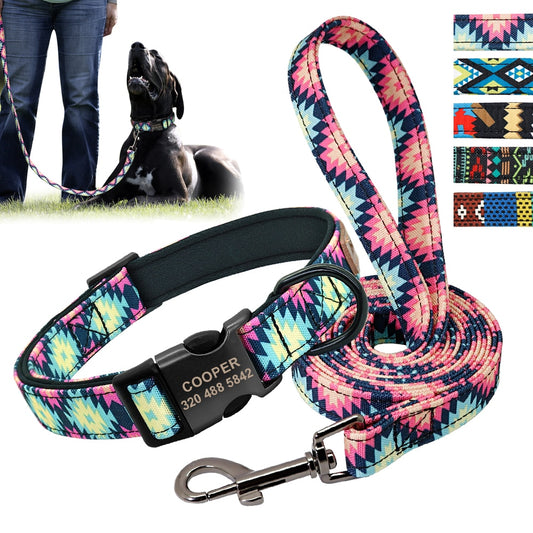 The Ultimate Personalized Dog Collar and Leash Set!