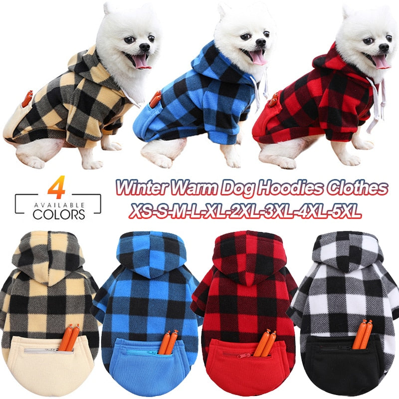 Soft Wool Dog Hoodies